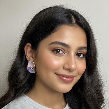 Lavender Marble Resin Stud Earrings