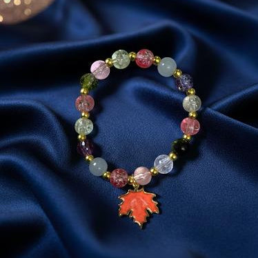 Colorful Crystal Charm Bracelet (Pack of 10)