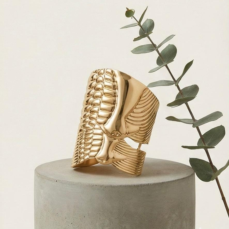 Golden Eagle Wing Cuff Kada