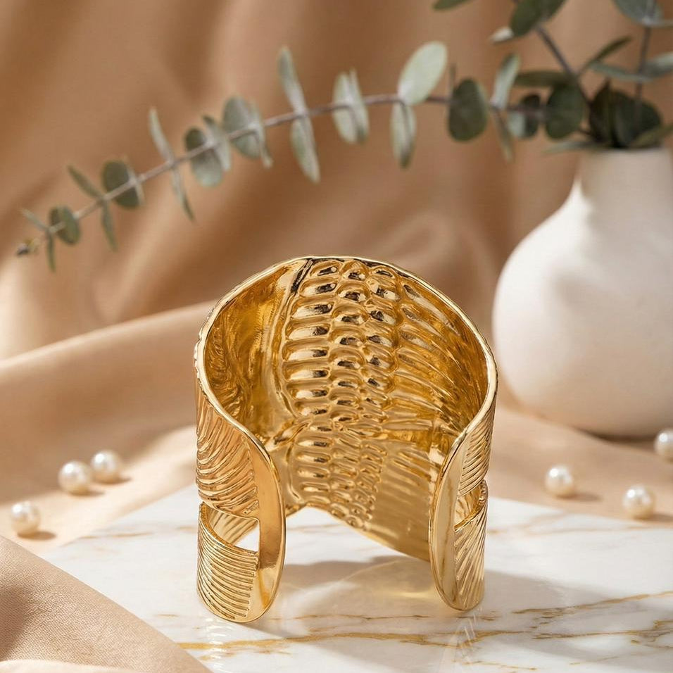 Golden Eagle Wing Cuff Kada